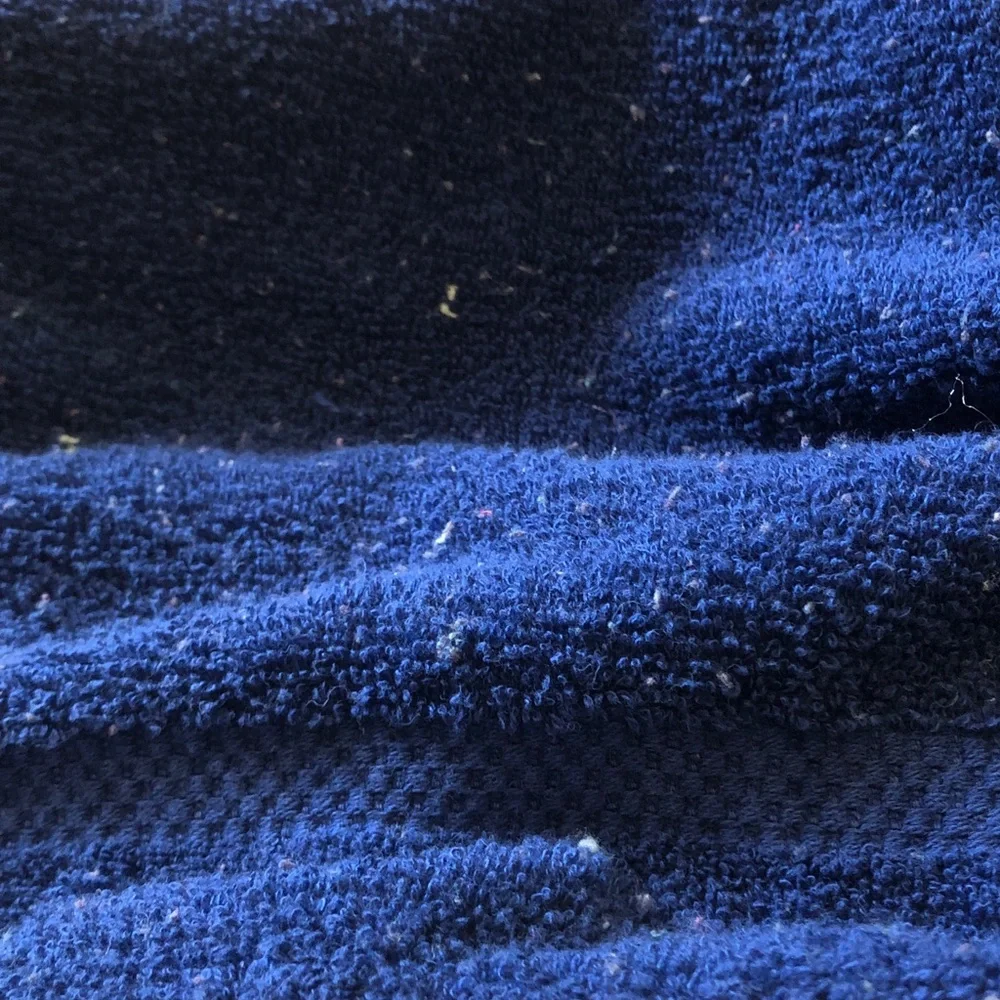 Cozy Navy Blue Terry hand towel Fabric